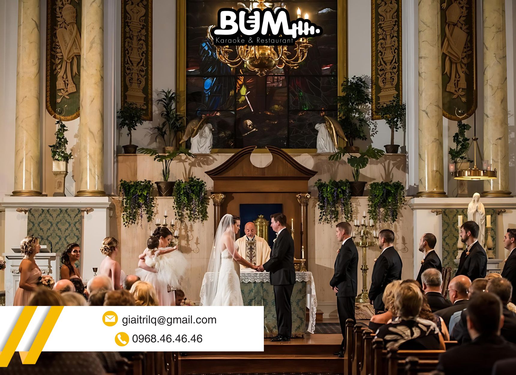 Ý tưởng tổ chức đám cưới tại nhà thờ